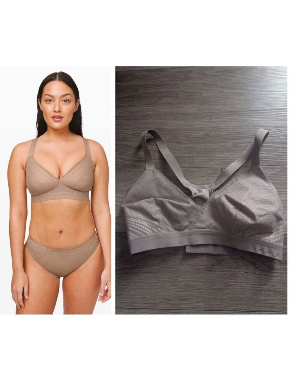 Lululemon | Awake to Lace Bra In Soft Sand / Crepe